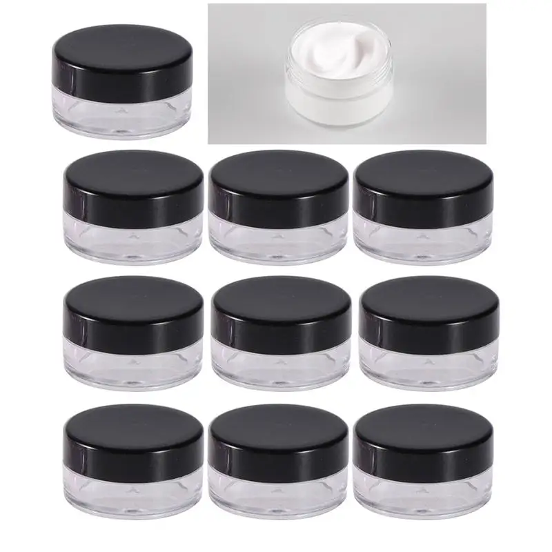 

10pcs Travel Bottles Empty Portable 5g Mini Sample Bottle Container Cosmetic Jar to Lotion Facial Cream Shampoo