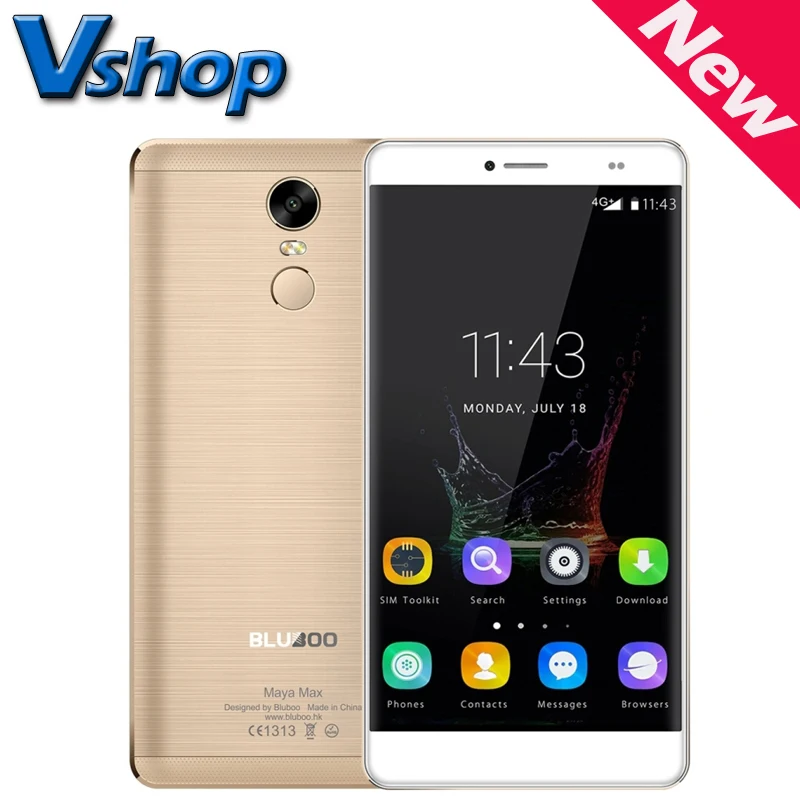 Original BLUBOO Maya Max 4G Mobile Phone Android 6 0 32GB ROM 3GB RAM MTK6750 Octa