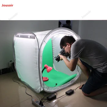 

LED small studio 80cm photography box softbox set photo soft light box simple shooting studio props CD05 T08