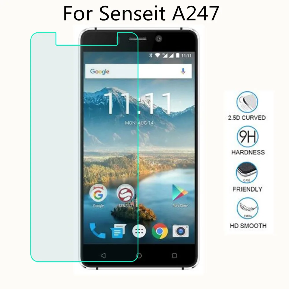 С уровнем твердости 9H 2.5D закаленное Стекло для Senseit A250 A247 T100 T250 T300 A109 E500 R500 закаленное Стекло Экран защитная пленка - Цвет: For Senseit A247