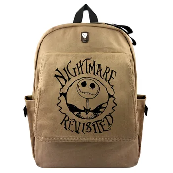 

The Nightmare Before Christmas 15.6inch School Bags Women Canvas Backpack Travel Bags for Teenage