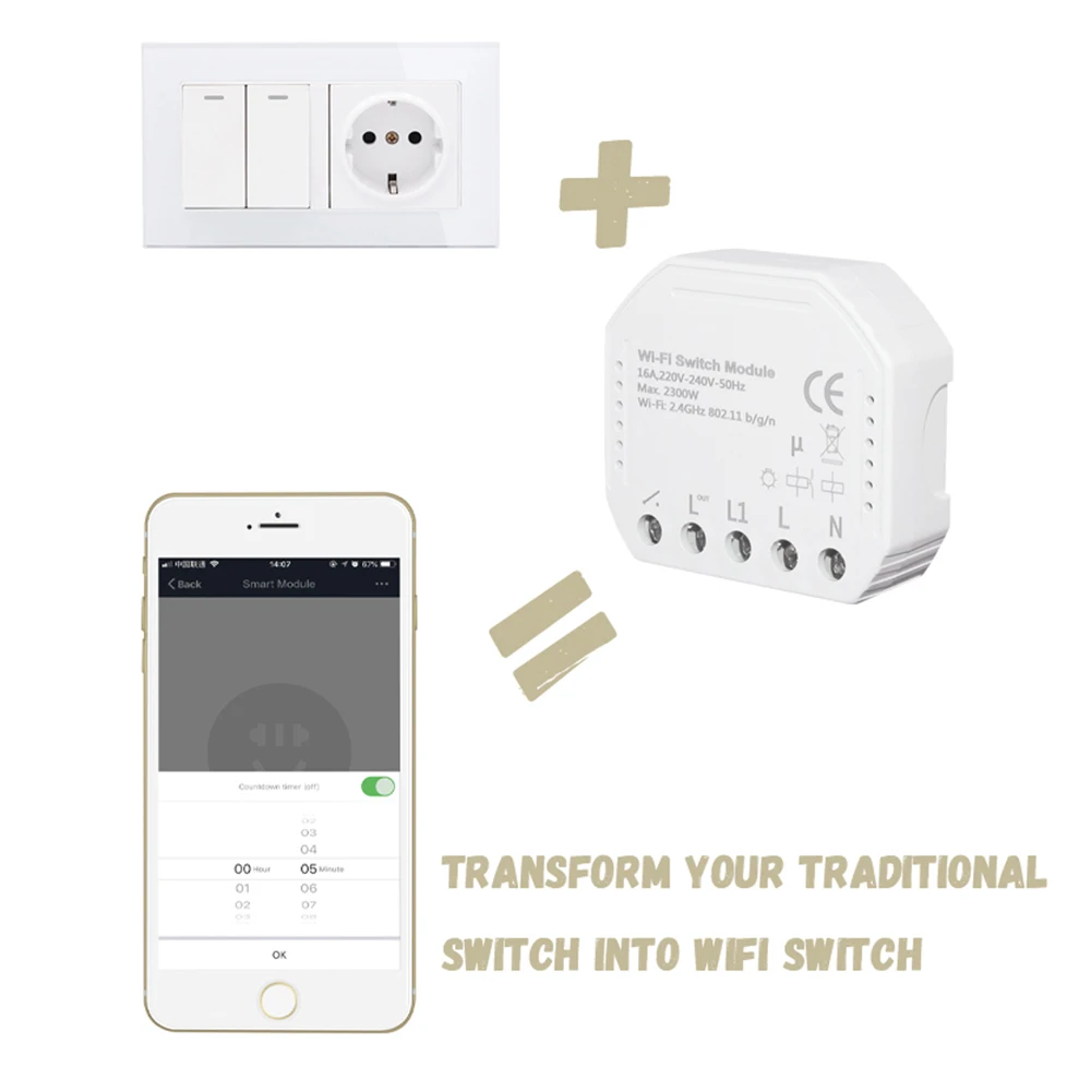 Модуль Smart Switch Alexa с поддержкой приложения Life таймер управления таймером