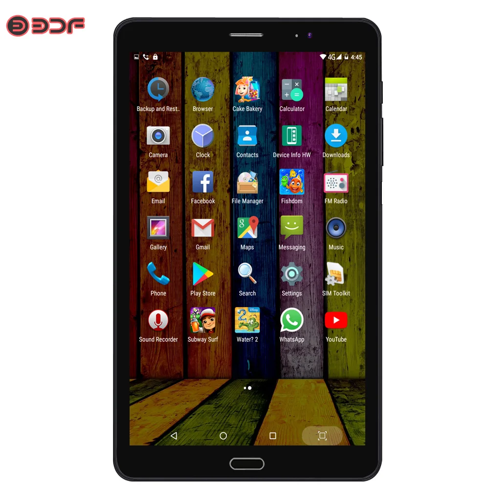 BDF 8 Inch 4GB RAM +64GB ROM Tablet Pc 3G 4G LTE Sim Card Android 9.0 Tablets Pc Mobile Phone Call Network Octa Core Pad Pc