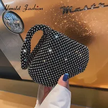 Herald Модные Винтажные маленькие женские сумки, женские клатчи с бриллиантами, наручные сумки, маленькая Повседневная Сумка-тоут, женские вечерние сумки