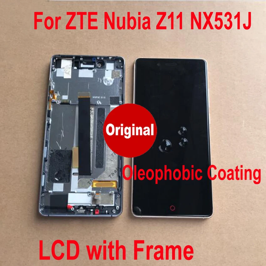 

100% Original Best Working Glass Sensor For ZTE Nubia Z11 NX531J LCD Display Touch Panel Screen Digitizer Assembly with Frame