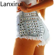 Women 'S Fashion Brand Vintage Tassel Rivet Ripped Loose High Waisted Short Jeans Punk Sexy Hot Woman Denim Shorts Women 'S Fashion Brand Vintage Tassel Rivet Ripped Loose High Waisted Short Jeans Punk Sexy Hot Woman Denim Shorts