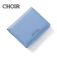CHORALE Femmes En Cuir Zippée Portefeuille De Mode Lady Portable Multifonction Petit Solide Couleur Porte-Monnaie Chaude Femelle Embrayage Carteras