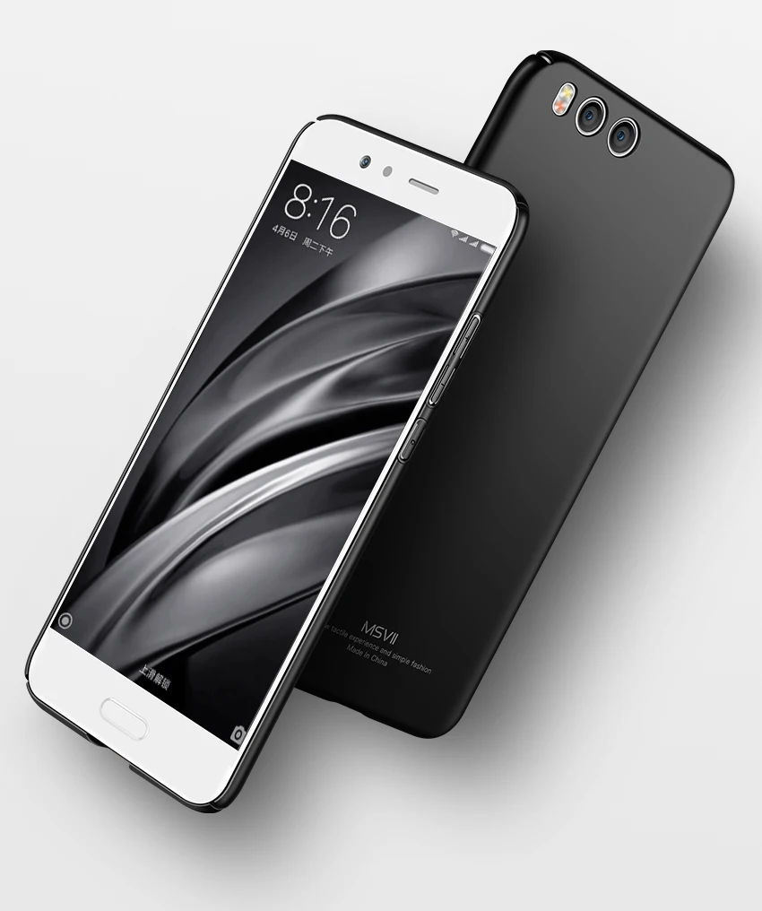 Xiaomi mi 6 Чехол чехол Msvii для Xiaomi mi 6 Чехол гладкий жесткий Xiaomi mi 6 pro задняя крышка для Xiaomi mi 6 mi 6 чехол s