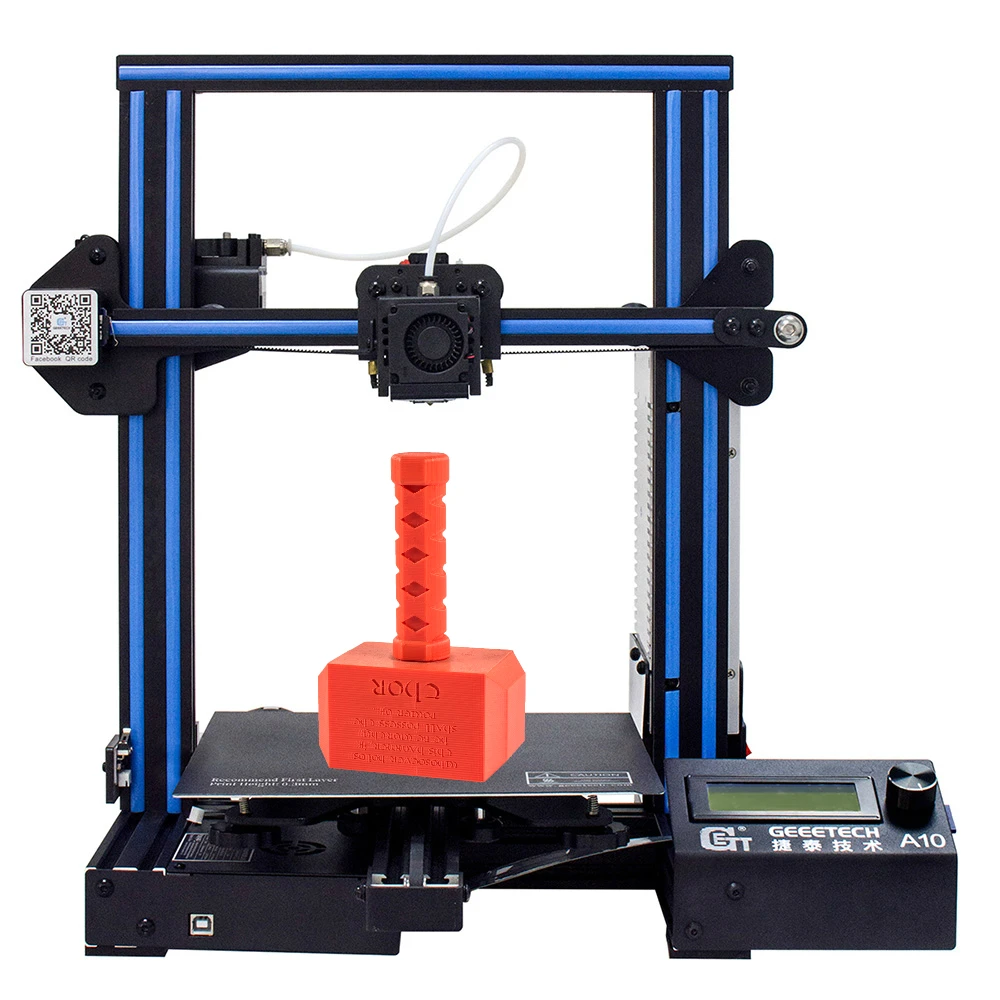 GEEETECH 3D طابعة A10 فتح مصدر سريع الجمعية 0.4 مللي متر فوهة 220*220*260 مللي متر 180 مللي متر/ثانية خيوط الاستشعار PLA LCD2004 مع FDM CE GEEETECH 3D طابعة A10 فتح مصدر سريع الجمعية 0.4 مللي متر فوهة 220*220*260 مللي متر 180 مللي متر/ثانية خيوط الاستشعار PLA LCD2004 مع FDM CE