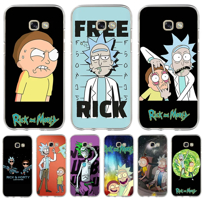 Rick And Morty Phone Case Cover For Samsung Galaxy A8 Plus 2018 A6 A7 J6 J8 Luxury funda Etui Soft TPU Silicone shell |