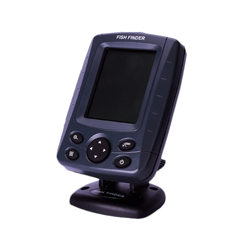  Portable 3.5in LCD Sonar Fish Locator from 0.6 M to 80 M 200 KHz / 83 KHz Dice Feix Fish Detector D