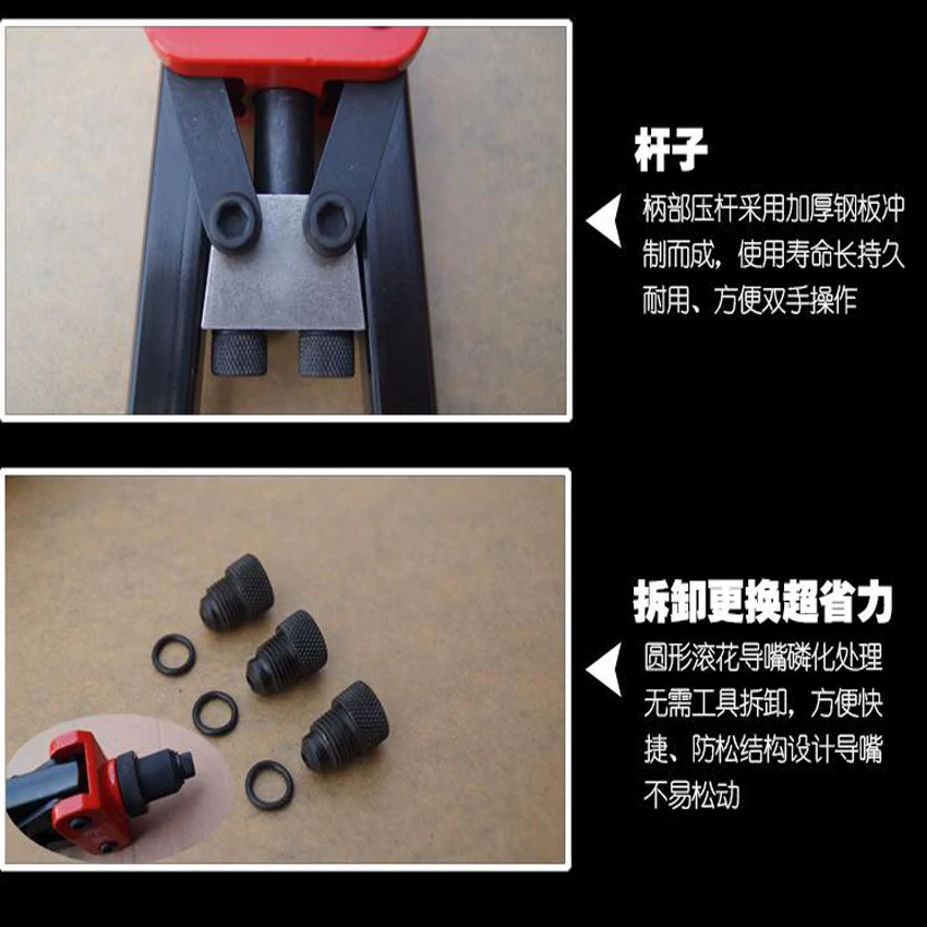 Высокое качество сверхмощный Промышленный Пистолет со слепой заклепкой ручной Клепальщик двойные ручки гвоздь пистолет ручной