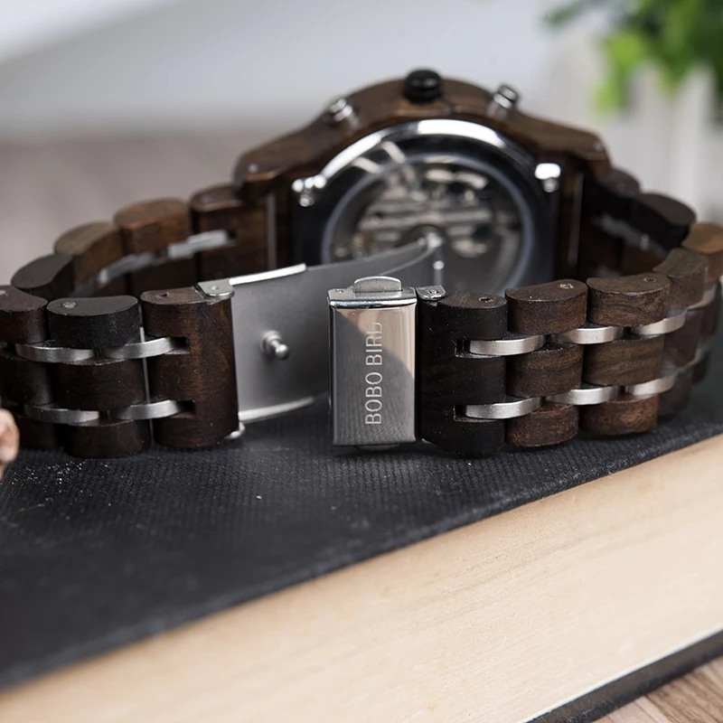 Mechanical Watch Mechanical Watches Men Wooden Watch montre homme automatique Automatic Watch