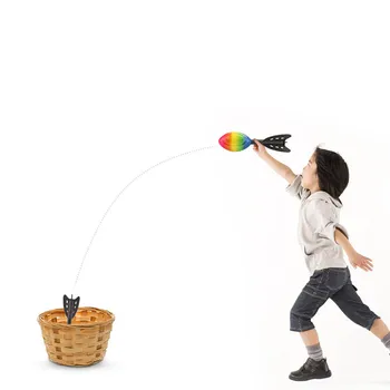 

Foam Hand Throwing Rocket Toys Parent-child Outdoor Game Toy for Children S7JN