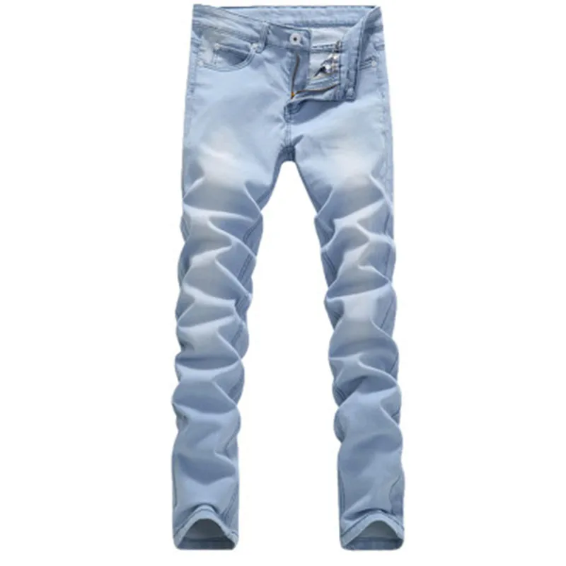 Новинка 2019 летние джинсы мужской светильник синие деловые повседневные