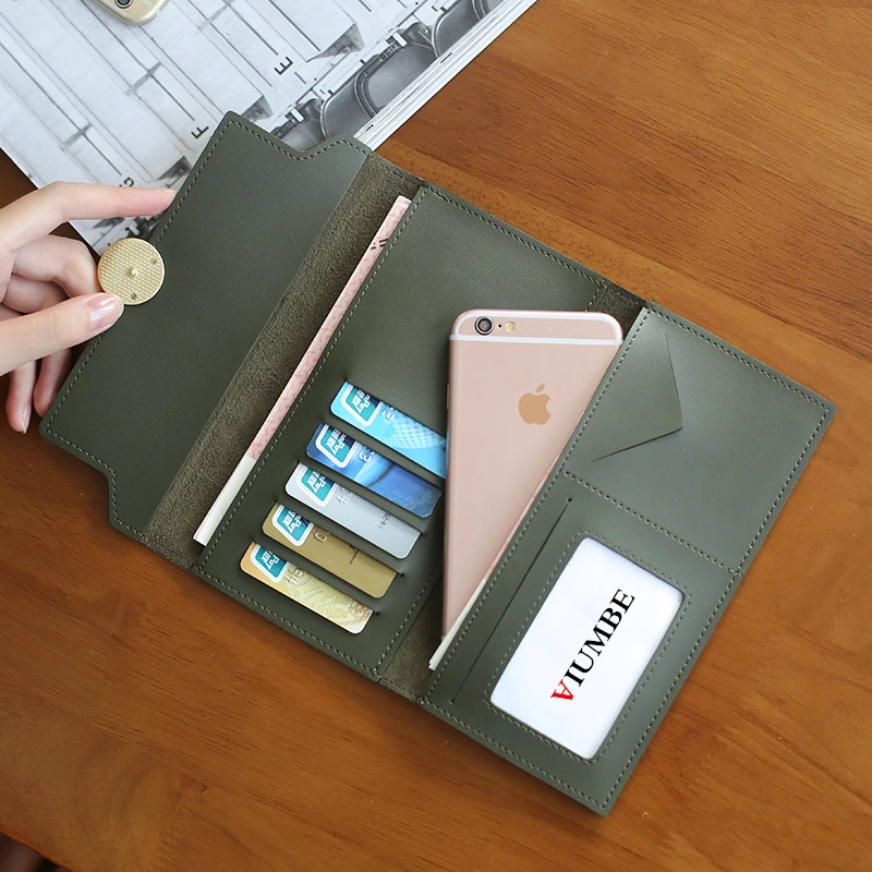 

2018 Luxury famous brand Leather Wallet Female Credit Card Holder For Women Wallet Slim Ladies Purse For Iphone 6 7 Wallet Case