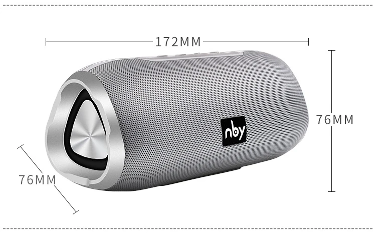 Nby-6670 водонепроницаемый Bluetooth динамик портативный 3D стерео музыка звук беспроводной громкий динамик открытый сабвуфер, колонки 10 Вт fm-радио