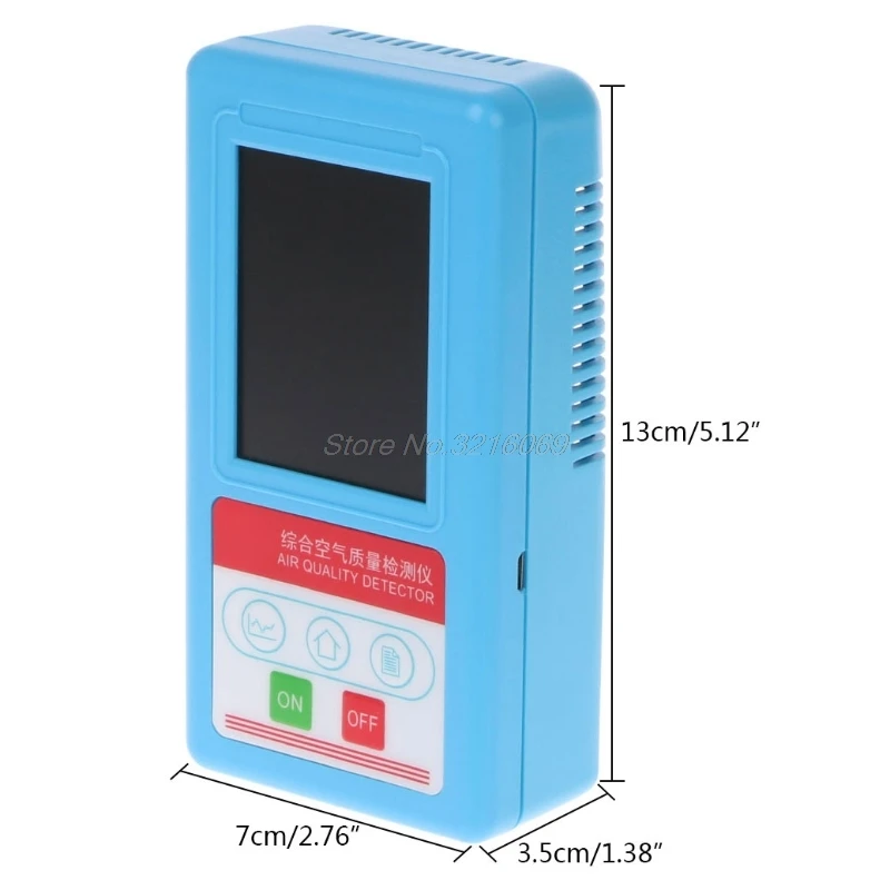 

OOTDPM1.0 PM2.5 PM10 Gas Analyzer 9 Kinds Particles Detector with Temperature Humidity Meter Gas Detector Thermometer Hygrometer