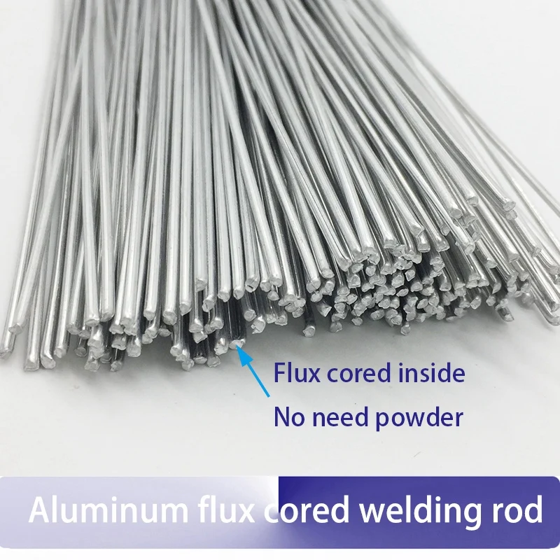 100 шт.-2 мм x 50 см флюс Cored алюминиевый сварочный провод не нужен алюминиевый порошок вместо We53 медная алюминиевая сварочная проволока