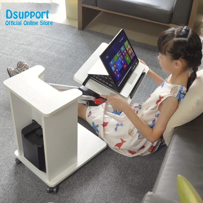 Kesrer-T Многофункциональный передвижной стол для ноутбука, вращающийся подъемник, диван, прикроватная подставка для ноутбука, ленивый компьютерный стол