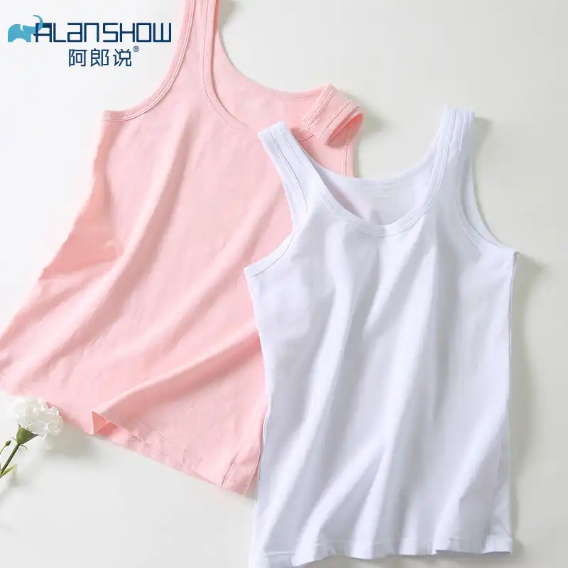 Letna koszulka topy kobiety bez rękawów wokół szyi luźna AliExpress 3 sztukpartia letna koszulka topy kobiety bez