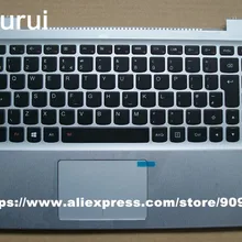 Yourui Клавиатура ноутбука с тачпадом Упор для рук для Lenovo u330p u330t США/Великобритании евро макет