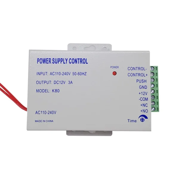 DC12V 3A energía especial suministrar con/NO/NC relé de salida para la cerradura eléctrica Sistema de control de Acceso de puerta DC12V 3A energía especial suministrar con/NO/NC relé de salida para la cerradura eléctrica Sistema de control de Acceso de puerta