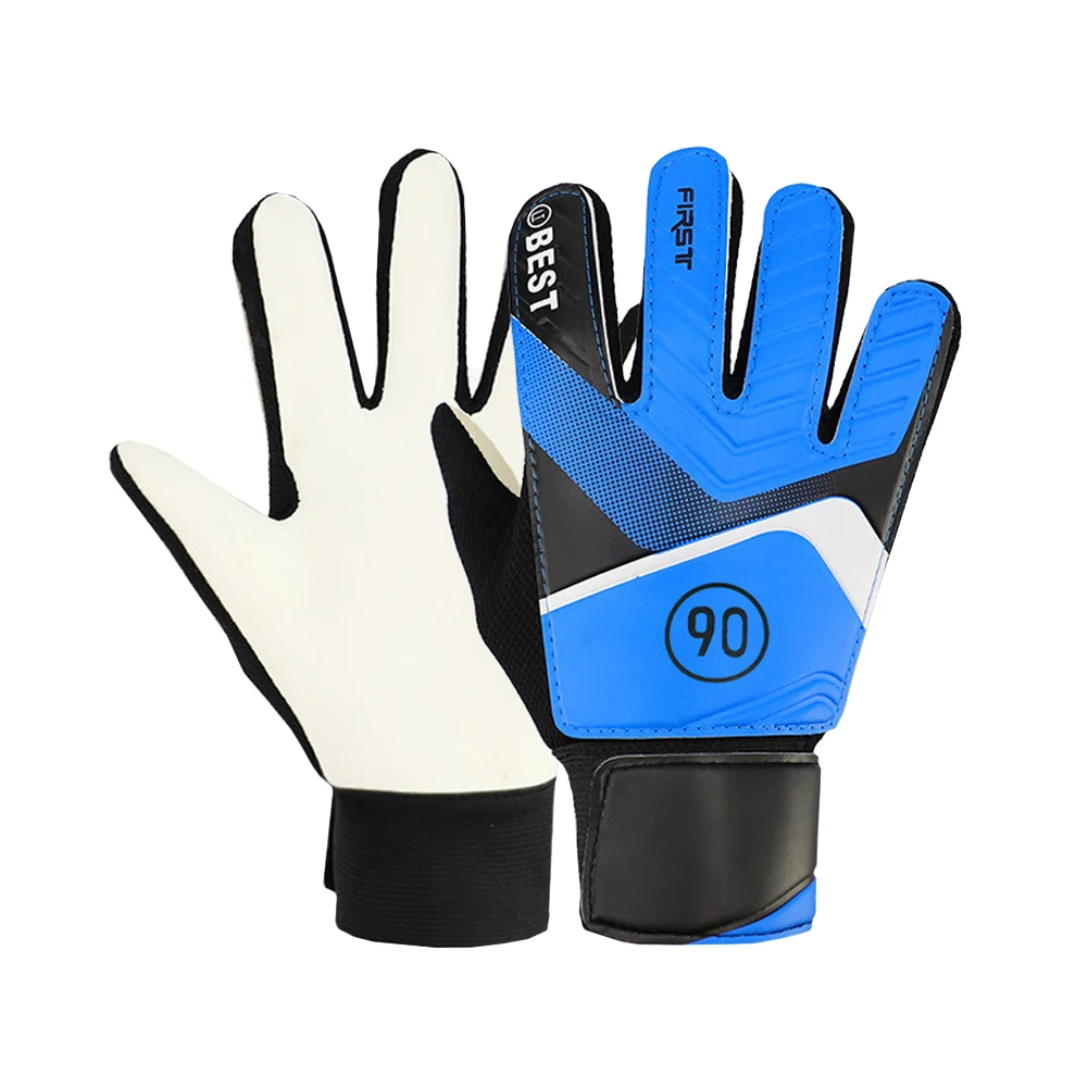 Дети переносные вратарские перчатки Anti-Slip перчатки футбольные вратарские перчатки Профессиональный Футбол двойной защиты