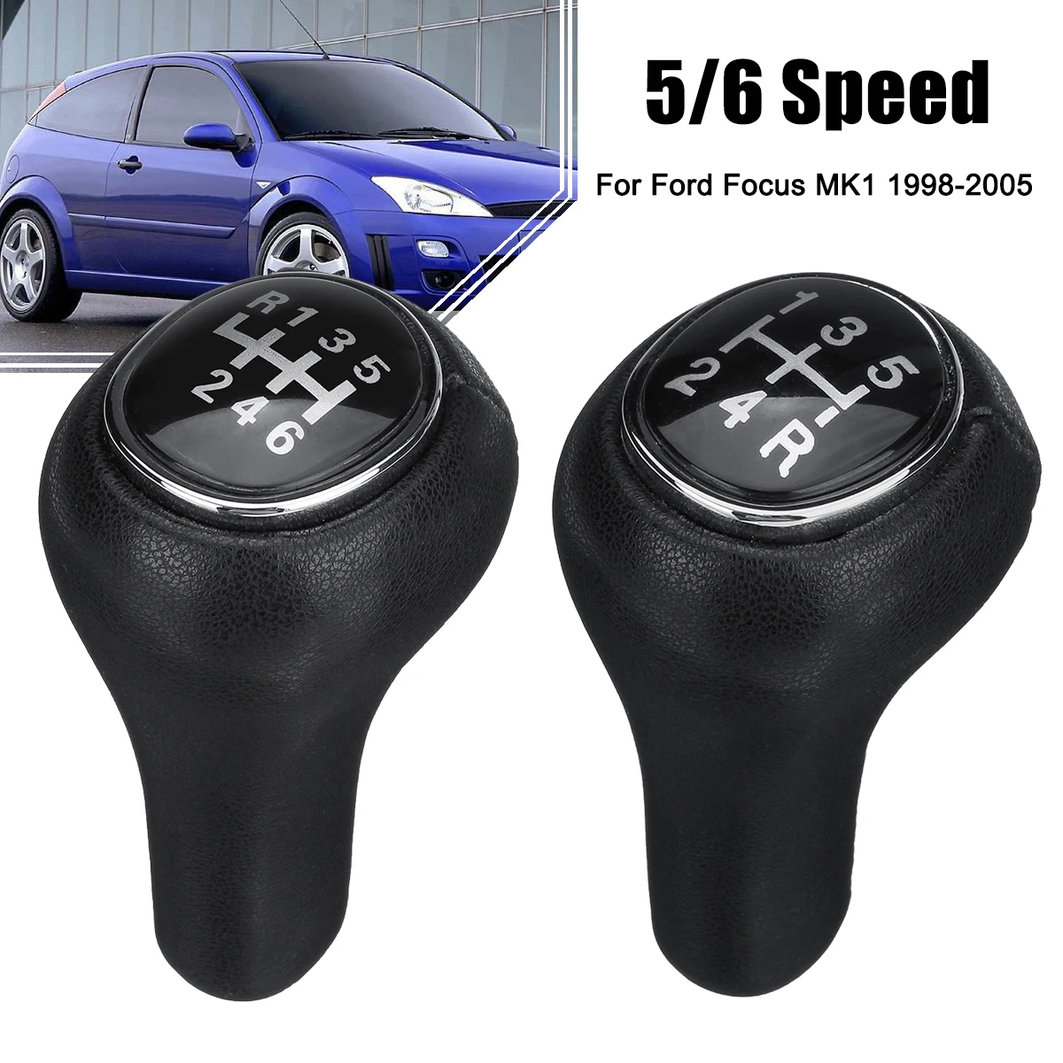 5 6 Speed Car Gear Shift Knob Manual Transmission Lever Handle Gear