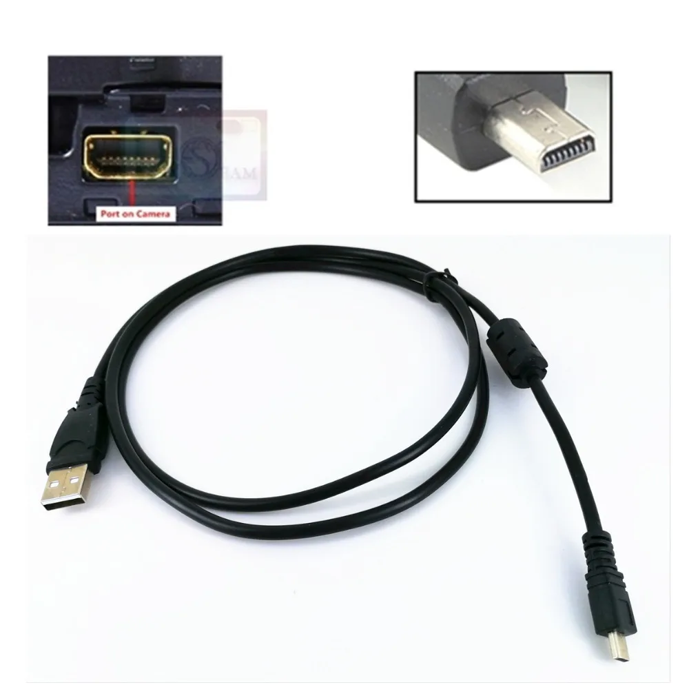Camera USB 8 Pin PC Data Cable Cord for Panasonic Lumix TZ5 LF1 LX2 LX3