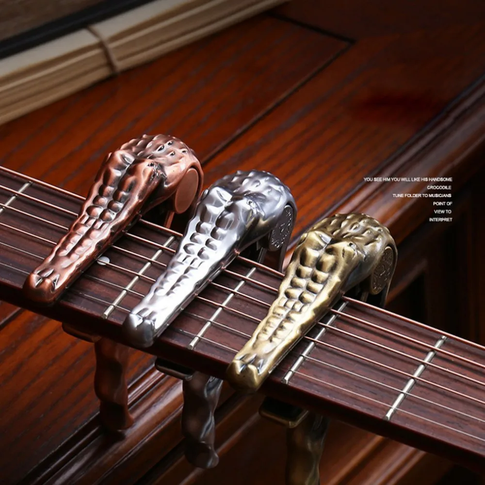 

Alice Kirsite Crocodile Clamp Guitar Capo for Electric Guitar Folk Guitar Guitar Capo