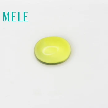 

Natural golden yellow prehnite stone,6*8mm,the oval,1.7ct loose stone DIY matching Designer stone matching for women