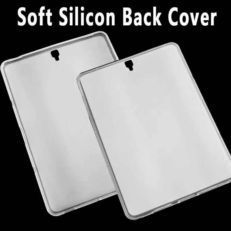 Планшетный чехол для samsung Galaxy Tab S3 9,7 T820 T825 крышка чехол силиконовый ударопрочный чехол для задней панели чехол для samsung Tab S3 9,7 крышка - Цвет: Soft Silicon Cover