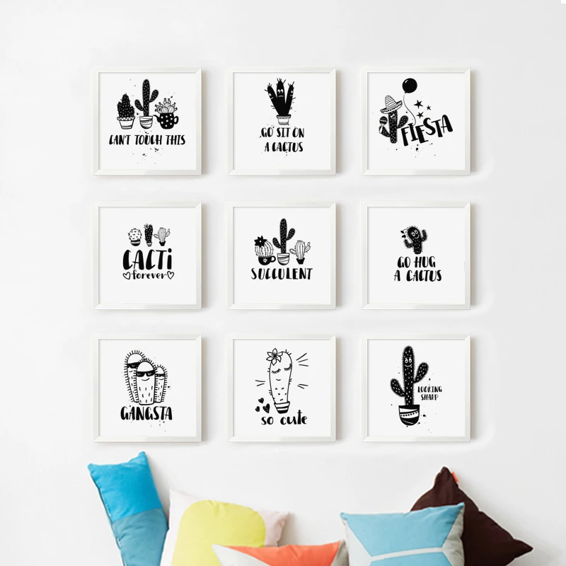 Toile De Peinture De Cactus En Noir Et Blanc Simple Abstrait Dessin Anime Affiches Et Imprimes Images Murales Art Mural Chambre De Bebe Decor De Maison Aliexpress Toile De Peinture De Cactus En Noir Et Blanc Simple Abstrait Dessin Anime Affiches Et Imprimes Images Murales Art Mural Chambre De Bebe Decor De Maison Aliexpress