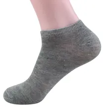 Мужские спортивные носки из бамбукового волокна; лоферы с подкладкой и низким вырезом; черные носки-лодочки; крутые эластичные носки