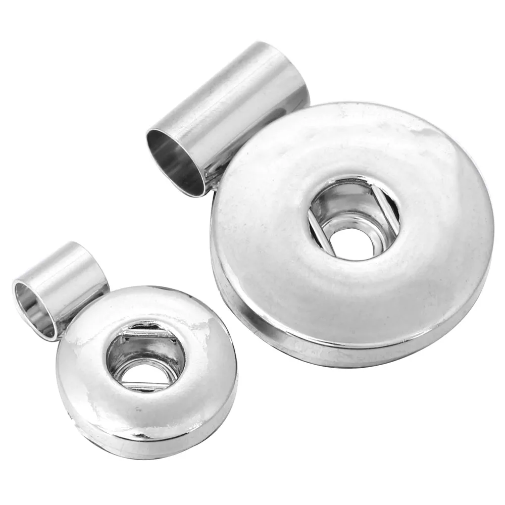 

10pcs/lot Wholesale Snap Jewelry 18mm 12mm Snap Button Accessories Findings Metal Button to Make DIY Snap Bracelet Necklace