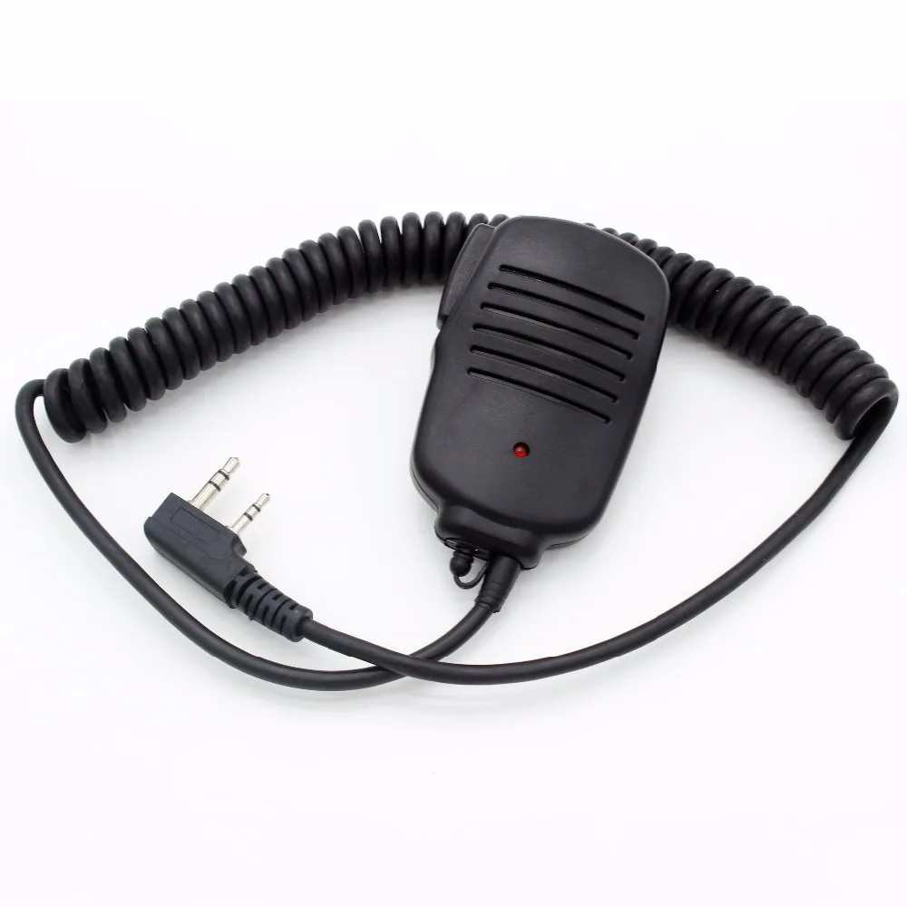 Микрофон 2 Pin PTT спикер микрофон для KENWOOD Walkie talkie BaoFeng UV-5R BF-888S QUANSHENG WOUXUN PUXING