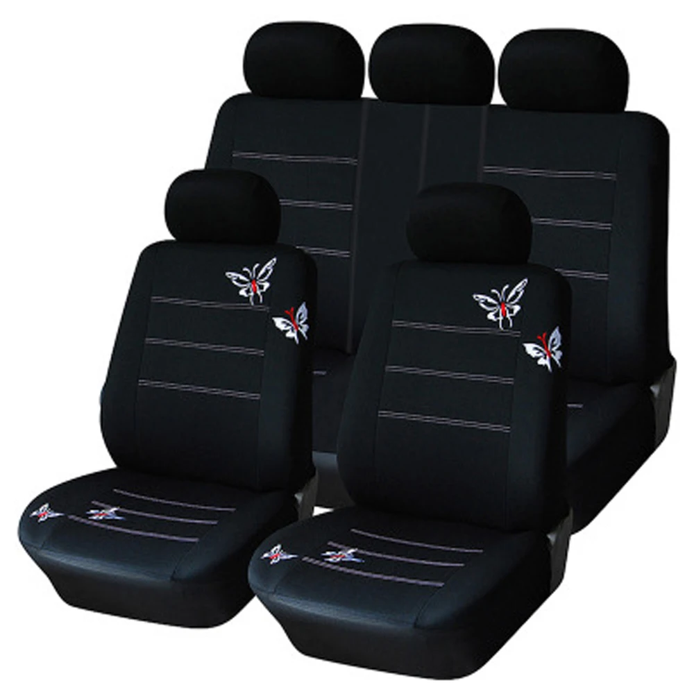

Universal Butterflies Butterflypattern Embroidered Car Seat Cover Seats Interior Accessories for isuzu bmw civic land rover kia