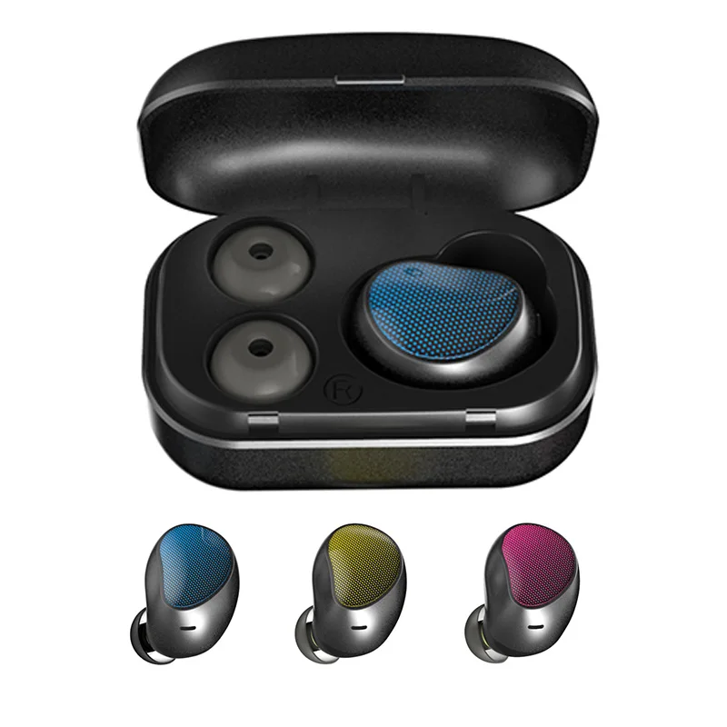 

TWS Wireless Earphones IPX7 Waterproof Bluetooth Earphone Touch Control Wireless Earbuds Headset with Charging case for phone X