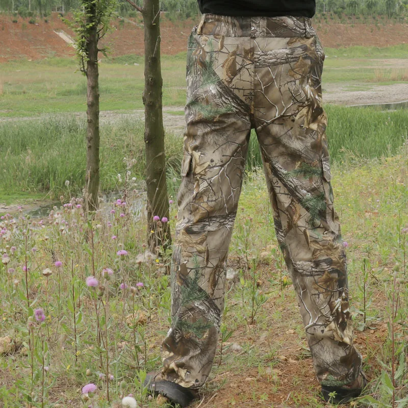 

Outdoor Photography Anti-wear Cotton Breathable Bionic Camouflage Pants Climbing Camping Hiking Fishing Jungle Hunting Trousers