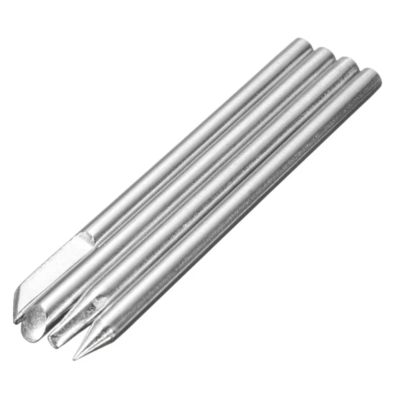 

Newest 4pcs Replaceable Electronic Soldering Iron Tips 3mm Shank For 30W Solder Irons Best Price Highest Quality