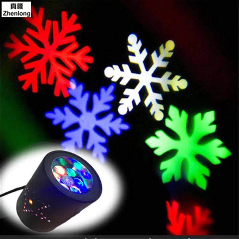 

Snowflake Projector Lamp Bulb Christmas Patterns Lighting Sparkling Waterproof Spotlights Garden Tree Wall Decoration Holiday