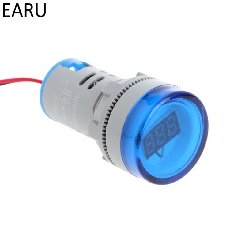 Power-AC220V-22mm-Digital-Display-Ampermeter-Monitor-Current-Indicator-Signal-Light-Ammeter-Tester-Measuring-0-100A (2)