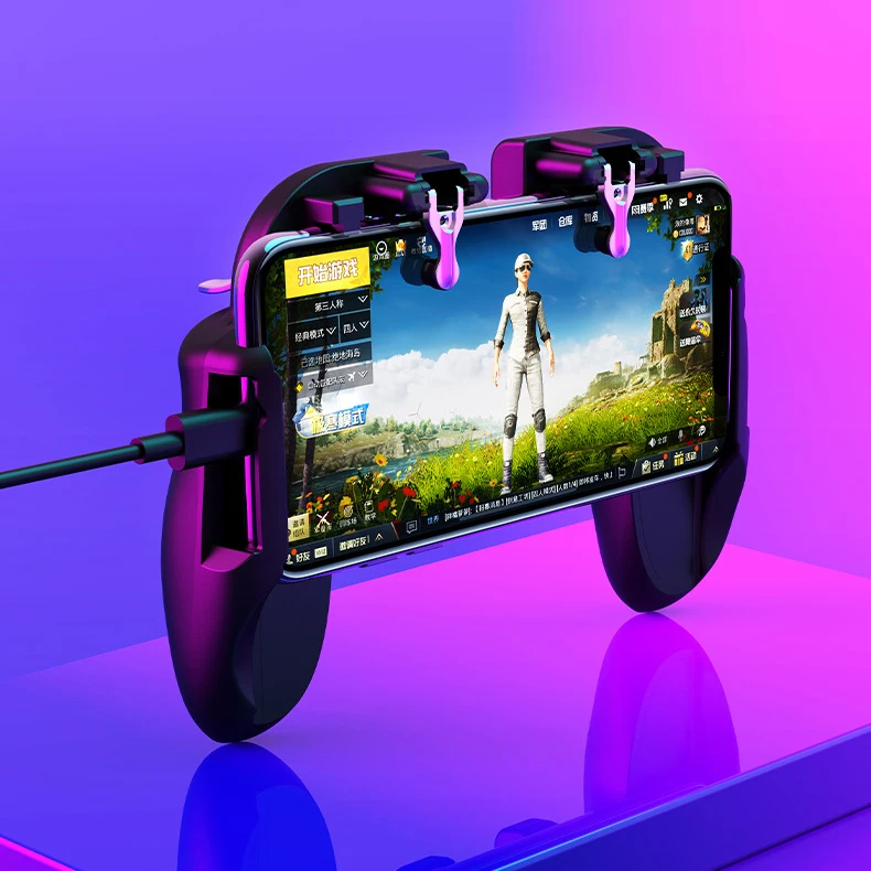 PUBG Mobile Game Controller Dzhostik Gamepad Trigger Aim L1R1 Shooter Joystick For IPhone Android Phone For Game Pad Accesorios (1)