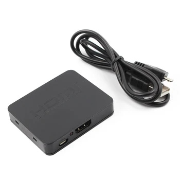

1x Inlet 2x Outlets HD 4K 1080p HDMI Splitter 2 Ports Repeater Converter Amplifier Hub Black Useful