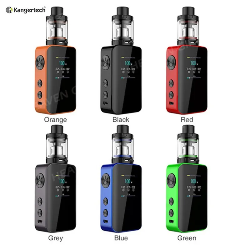 

Original Kanger Vape Mod Kit 100w Mod Kangertech Vola 100w Kit 510 thread 4ml Tank Electronic Cigarette Kit 1.3-inch TFT display