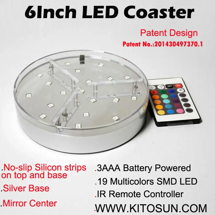 6inch led coaster