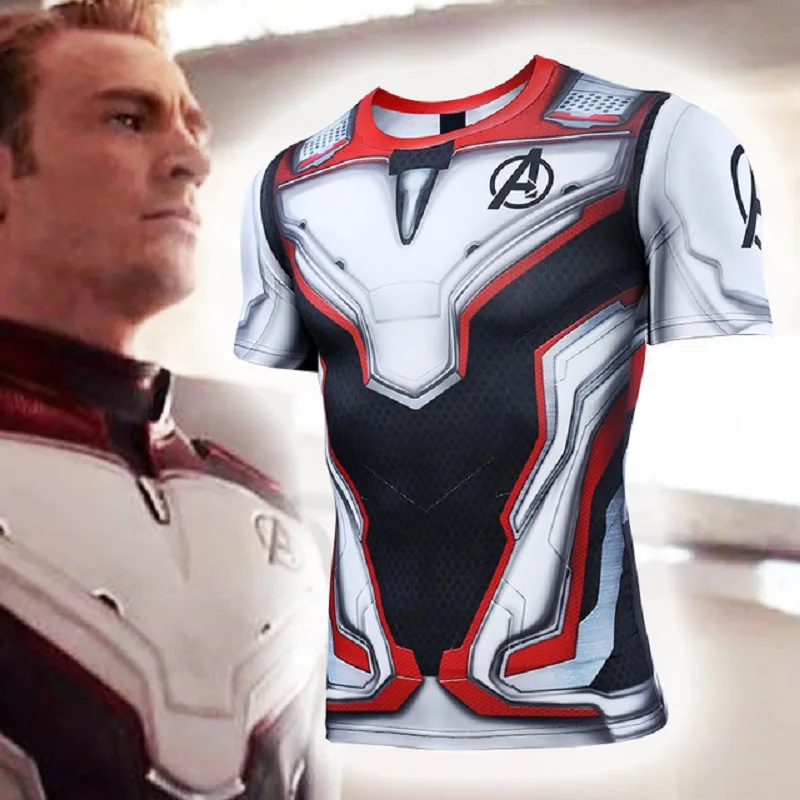 

Cosplay Avengers 4 Endgame t shirt 3D printed T-shirt sports quick drying breathable for Men Costume Tshirt Unisex Quantum Realm