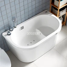 KE3011 Бытовая небольшая акриловая ванна для взрослых, массажная ванна, многофункциональная квадратная ванна с водопадом, кран для душа