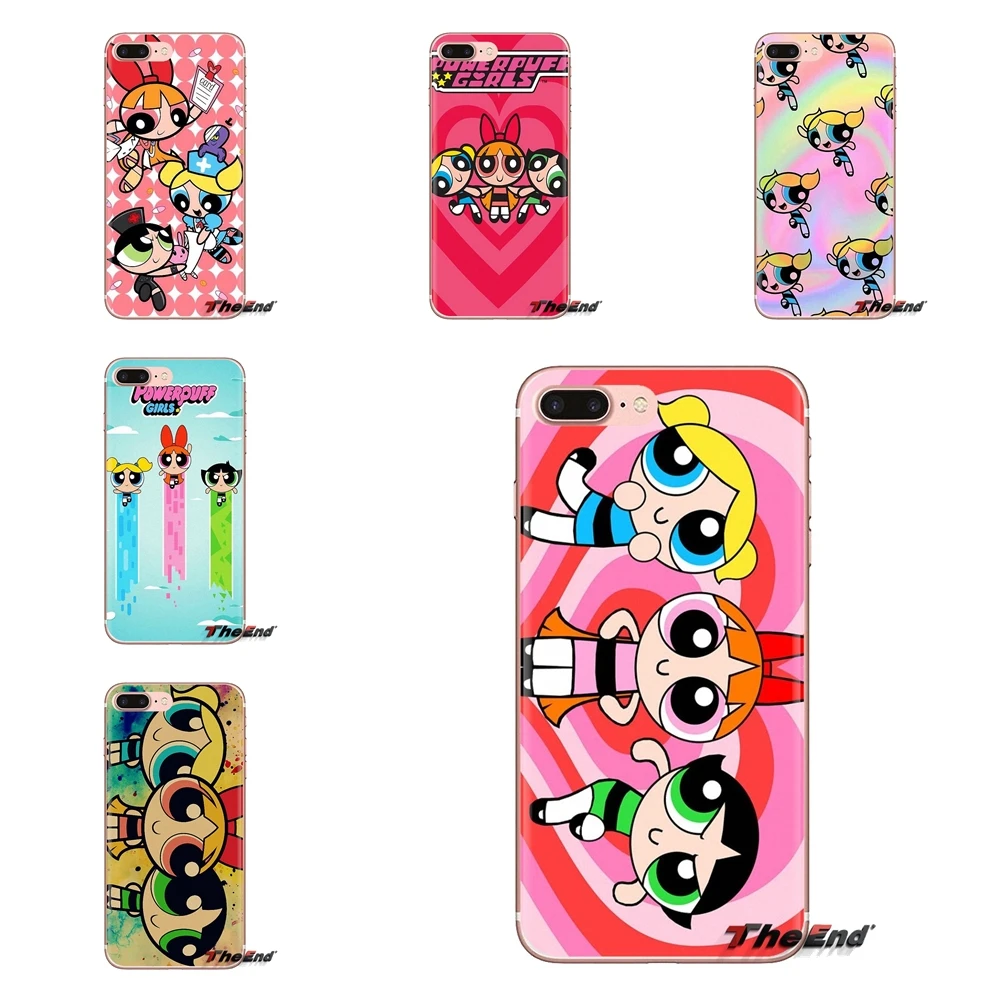 をパワーパフガールズ漫画スターシリコーン電話スキンカバー Ipod Touch の Apple の Iphone 4 4 S 5 5 S Se 5c 6 6 S 7 8 Xr Xs プラス最大 フィットケース Aliexpress